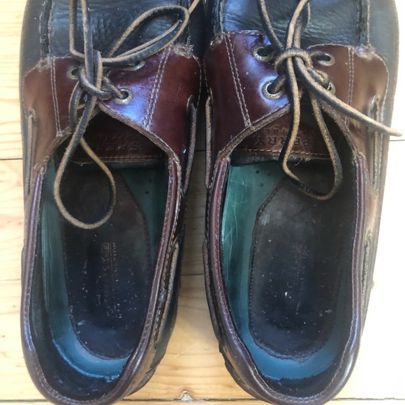 Sperry Men's Brown Leather Boat Mako Collection Shoes Size 10.5 - Picture 4 of 10
